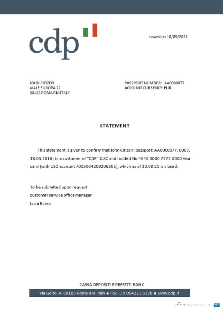 Download Italy CDP closure reference Photoshop template